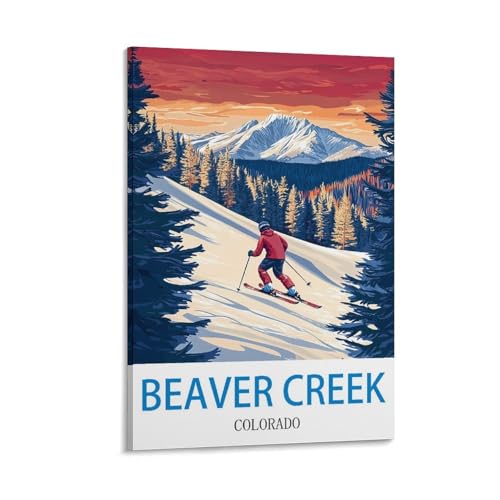 Poster vintage Colorado Beaver Creek affiche murale salon cosy