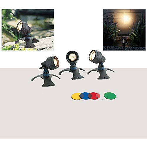 Preisvergleich Produktbild OASE 56905 LunAqua 3 Set 3 / Unterwasserstrahler / Gartenbeleuchtung / Halogen-Scheinwerfer / Teichbeleuchtung