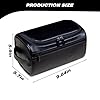 PU Leather Toiletry Bag for Men, Dark Brown Wash Bag for Travel, Gym & Shaving, Dry & Wet Separation with 3 Compartments - Perfect Men's Washbag (Black) #1