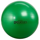 TheraBand - 23035 Exercise Ball, Professional Series Stability Ball with 65 cm Diameter for Athletes 5'7' to 6'1' Tall, Slow Deflate Fitness Ball for Improved Posture, Balance, Yoga, Pilates, Core, Green Green - 65cm Diameter