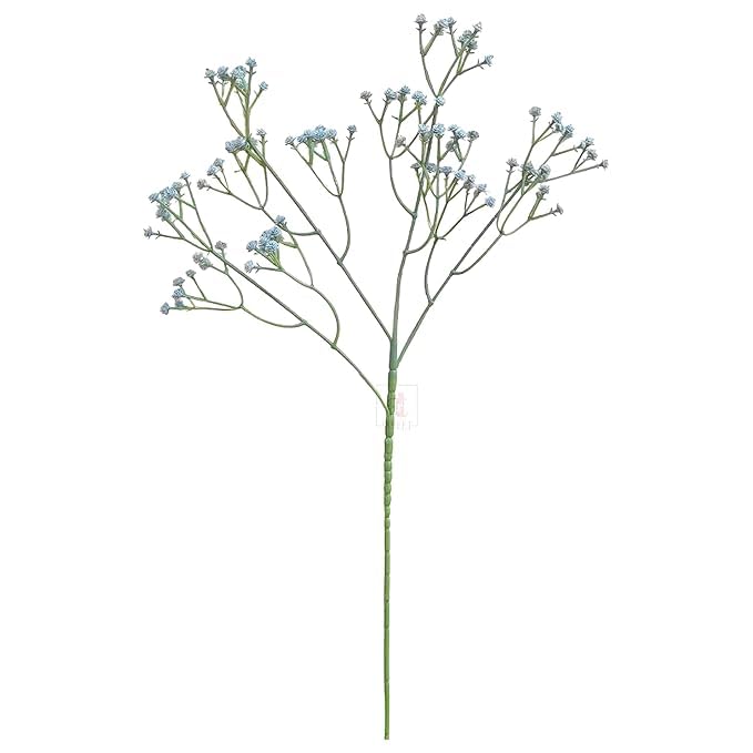Image of Art Street Babys Breath Blue Flowers| Artificial Gypsophila Bouquets Flowers |Mothers Day Gifting, Faux Flowers for Vases |Decoration Items for Living Room, New Year, (Pack of 6), 24 Inch