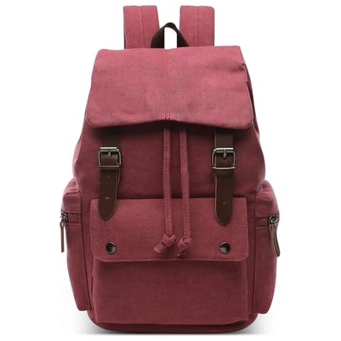 DEEVORCA Vintage Canvas Laptop Backpack Cover