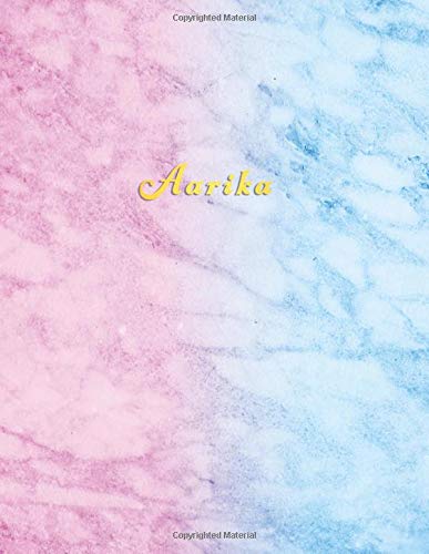 Aarika: Personalized back to school academic planner 2019 - 2020 | Custom named Weekly and monthly organiser for school girls