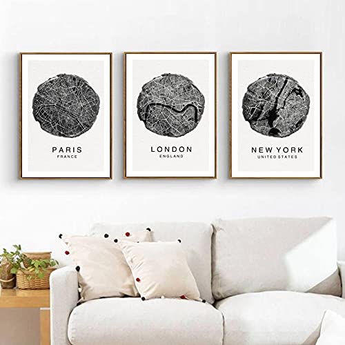 Carte impression art moderne pour habiller un grand mur vide salon