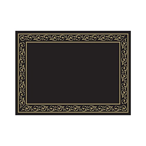 500 Unidades - García de Pou 120.47 Manteles de Papel Individuales Troya, 48 G/M2, 31 x 43 cm, Negro