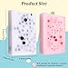 2PCS Square Skin Picking Squishy Fidget Toys, Pimple Popping Sensory Picky Pad for Stress Relief, Anxiety, Skin Picking Fidget Toys for Adults (Pink + Black)