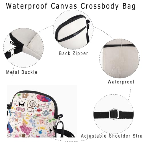 Sleeping Princess Crossbody Bag Movie Fairy Vacation Family Trip Gift Movie Fans Wallet Bag2