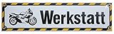 emailschild motorrad  Motorrad Werkstatt Emaille Schild 8 x 30 cm Emailschild bunt.