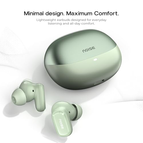 Image of Noise Buds Connect 3 Truly Wireless Earbuds with 40H of Playtime, Quad Mic with ENC, Low Latency, 10mm Driver, BT V5.4(Sage Green)