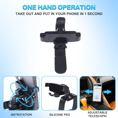 Suetlcoity Car Phone Holder for Corvette C7 2014-2019 Centre Console Handle Fixed Mobile Phone Mount Holder for Car Fit for iPhone Android and Universally Smartphones (B/ABS) by Suetlcoity - Used condition - Image 5