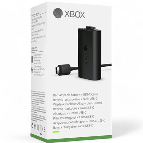 PEGLY Compatible with Microsoft Xbox Rechargeable Battery Pack with USB-C Cable, External Battery Pack for Xbox Series S, Xbox Series X