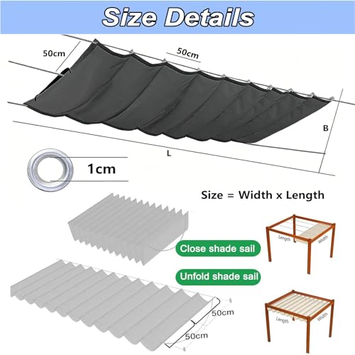 Voile d'ombrage rétractable imperméable et anti-UV protégeant efficacement votre terrasse