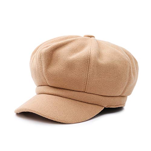 DORRISO-Elegant-Femmes-Beret-Chapeau-Loisir-Voyage-Chapeau-Newsboy-Beret-Chapeau-Basque-Femme-Chapeau-Octogonal-54-60CM