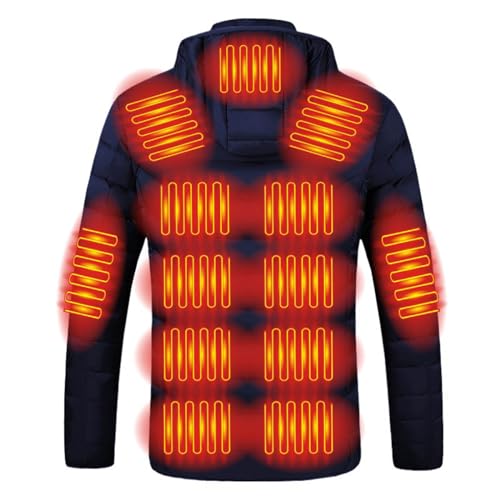 Chaqueta calefactable de 21 zonas con 4 temperaturas regulables para invierno 4
