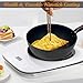 ANEDER Frying Pan with Lid Skillet Nonstick 10 inch Carbon Steel Wok Pan Woks and Stir Fry Pans for Electric,Induction and Gas Stoves