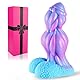 17,5 cm Silikon-Monster-Doppelpenis-Dildo mit Saugnapf, realistischer Traum-Hund-Dildo, dicke knotige Penisse, kleine Alien-G-Punkt-Anus-Stimulation, Erotikspielzeug für Männer,Frauen und Homosexuelle
