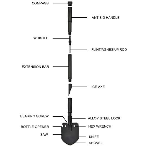 28.3'' Survival Camping Shovel