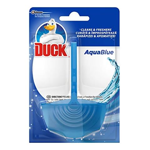 Duck Toilet Rimblock Holder, Toilet Cleaner, Aqua Blue, 40 g Cover