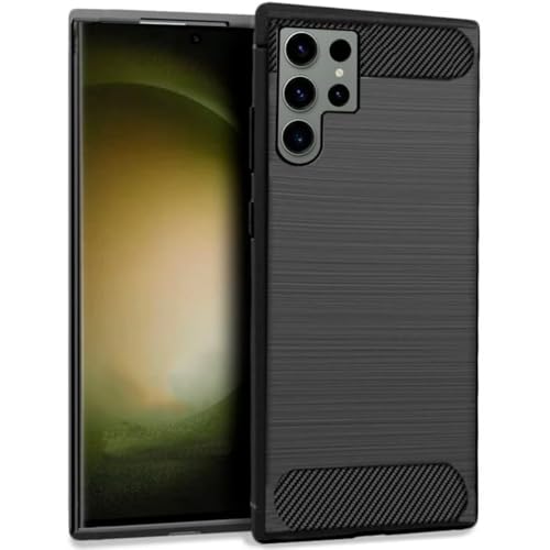 Cover per Samsung S918 Galaxy S23 Ultra Carbonio nero