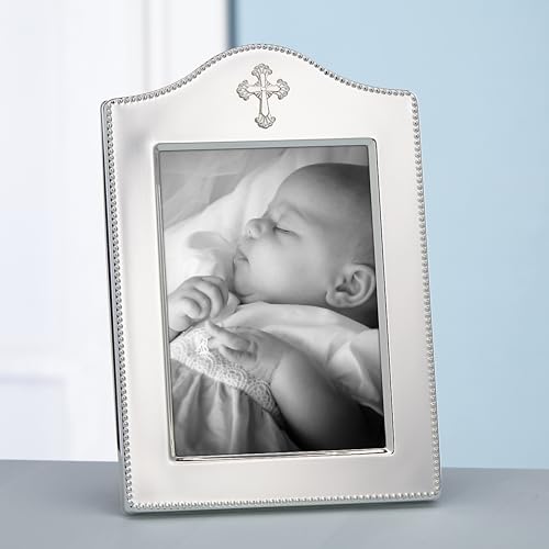 Reed & Barton Abbey Cross Silverplate 5x7 Picture Frame - image 3