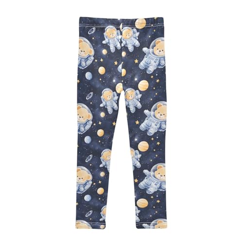 Space Bear Girls Leggings Soft Stretch Workout Yoga Dance Pants for Kids Casual Tights2