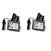 Ytian 2Pcs LCD Tuner Numérique Intégré Thermomètre Hygromètre avec Sonde Externe pour Couveuse Aquarium Volaille Reptile Noir