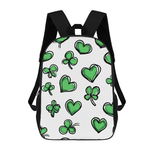 St Day Partick Shamrocks Heart Unisex Backpack 17