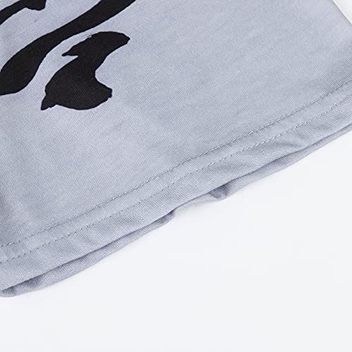 Cozirly Women's Casual Tunic Tops To Wear With Leggings Short Sleeve Loose Long Blouse Vintage Print Flowy Tshirts Summer Tee #TOP6