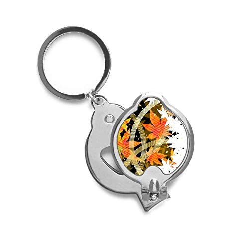 Trimmer ongle motif géométrie feuille d'érable et fleurs pour le soin des ongles des mains