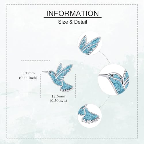 Image of Animal Stud Earrings 925 Sterling Silver Elephant /Unicorn /Chicken /Flamingo /Highland Cow /Hummingbird Earrings Animal Jewelry Gifts for Women