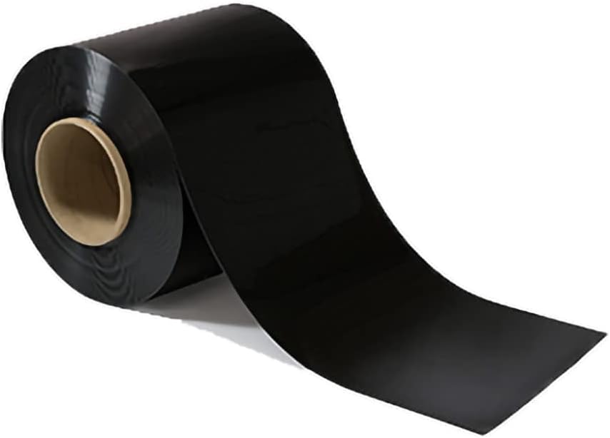 PVC Strip Curtain Door Bulk Roll Opaque Black Size 8 Wide x .08 Thick NSF/USDA Food Service Approved