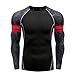 UJUNAOR 2019 modna męska koszulka do jogi, na co dzień, z długim rękawem