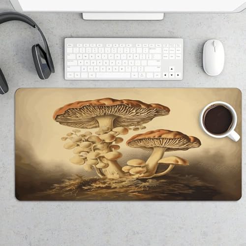 Alfombrilla para escritorio Vintage Mushrooms 60x30 cm goma miniatura 5