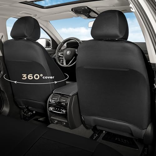 Image of Coverado Car Seat Covers, Seat Covers Full Set, 5 Seats Automotive Seat Cover, Mesh Breathable Seat Protectors, Universal Fit for Most Cars