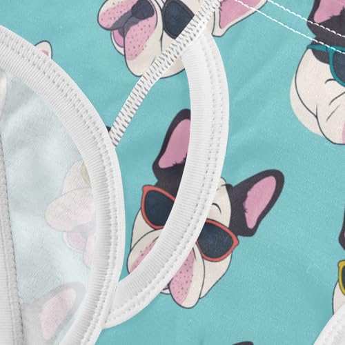 Wusikd French Bulldog Boys' Underwear Cotton Sunglasses Boys Briefs Soft Toddler Underwear 2T 5