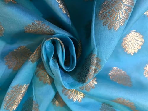 Brocart de soie jacquard doré BRO928 pour couture et robe de créateur