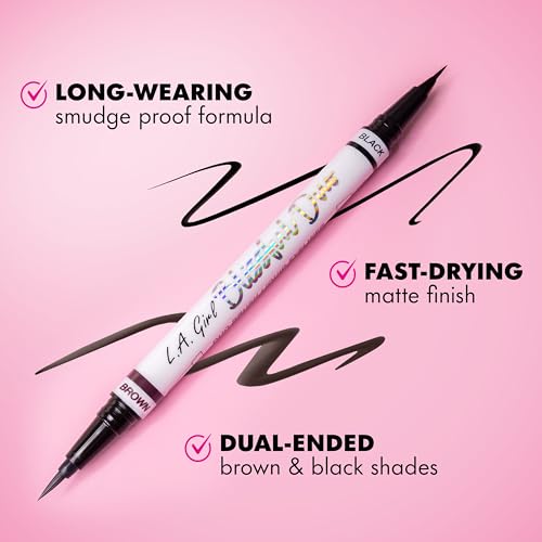 L.A. Girl Blissful Duo Delineador Líquido Negro/Marrón miniatura 4