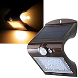 オンロード(OnLord) ソーラーライト 人感 センサーライト 屋外 暖色 電球色 LED OL-305D ブラウン