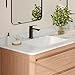 Stylish Bathroom Sink 20 3/4 x 15.5 Inch Ceramic Porcelain Rectangular Undermount Bathroom Sinks Shiny Enamle Glaze Finish with Chrome and Matte Black Overflows, P-200