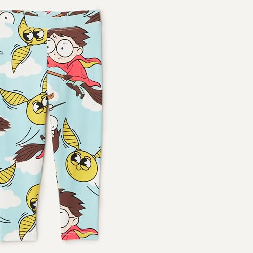 Image of Amazon Essentials Girls' Cotton Stretch Leggings, Multipacks