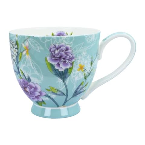 Glen Mila 16oz Cute Coffee Mugs for Women Bone China Coffee Mug Cute Mugs Christmas Mugs birthday Gifts for Mom Friends Cover