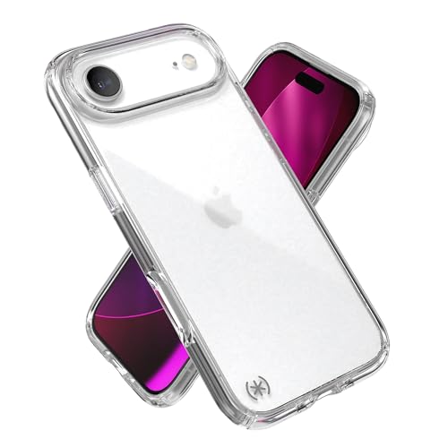 Image of Speck Presidio Perfect Clear for iPhone 17 Air Case, Slim Protective Case, Clear /Clear /Silver