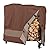 Duck Covers ULR502644 Ultimate Log Rack Cover 48" W, Mocha Cappuccino, Outdoor Patio Cover