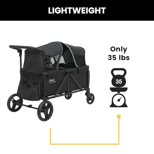 Delta Children - Jeep Evolve Stroller Wagon, Black - image 7