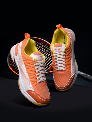 Image of Liberty Freedom GRIPPER-01 Sports Lacing Non Marking Badmintion & Paddle /Pickle Ball Shoes for Men with Rubber Sole, Lightweight & Comfortable | Suitable for Table Tennis, Squash and All Indoor Court