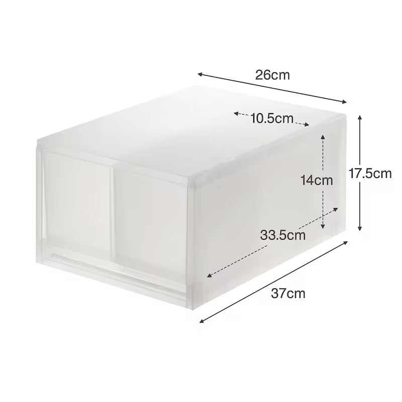 Amazon.co.jp: 無印良品 ポリプロピレンケース・引出式・深型・2個