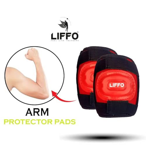 Image of Liffo Skating Guard Skating Kit Protective Skating Guard Kit for Skating, Cycling, Running for Kids,Boys,Girls,Men & Women (HSG) (Red, M)