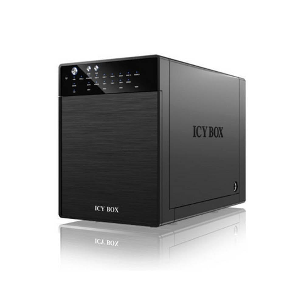 RaidSonic IcyBox IB-RD3640SU3 obudowa dysku twardego (4 x 8,9 cm (3,5 cala), SATA I, SATA III, USB 3.0) czarna