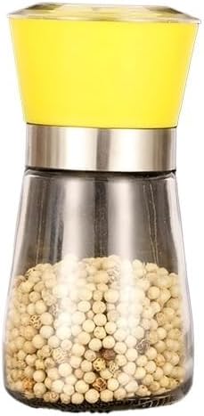 Manual Grinder Kitchen Stainless Steel Glass Seasoning Bottle