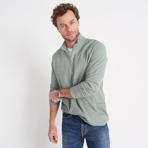 Lands' End Men's Long Sleeve Waffle Quarter Zip4